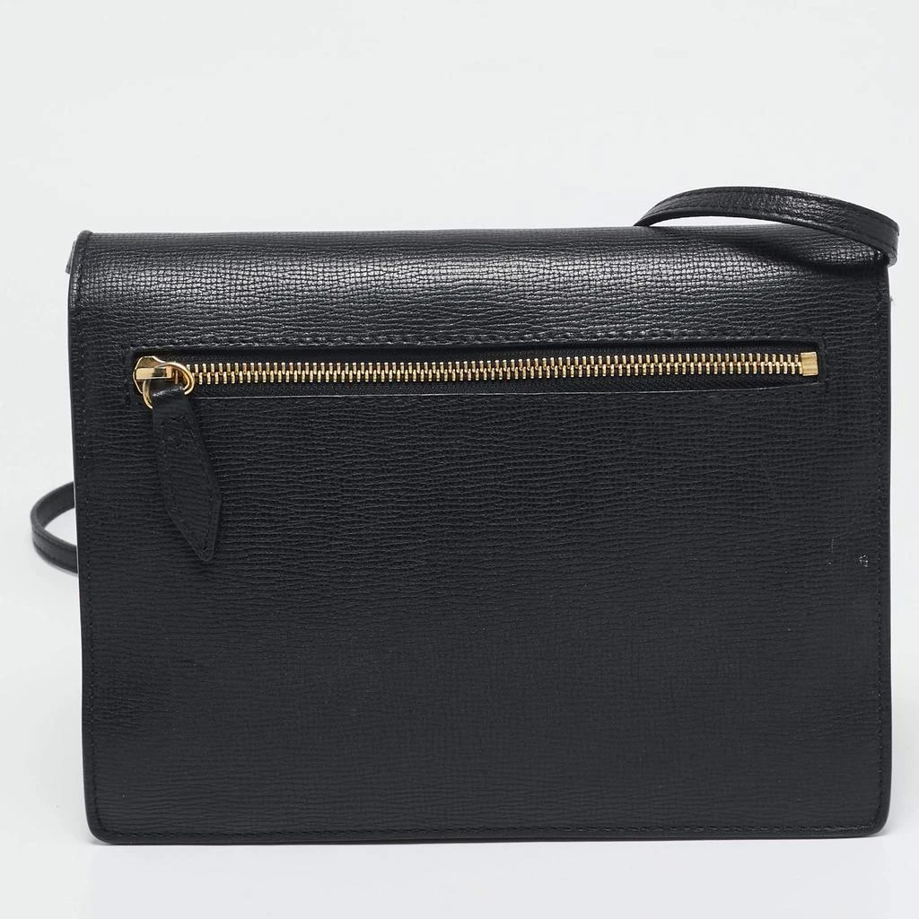 Burberry Burberry Black Leather and Fabric Small Macken Crossbody Bag 4