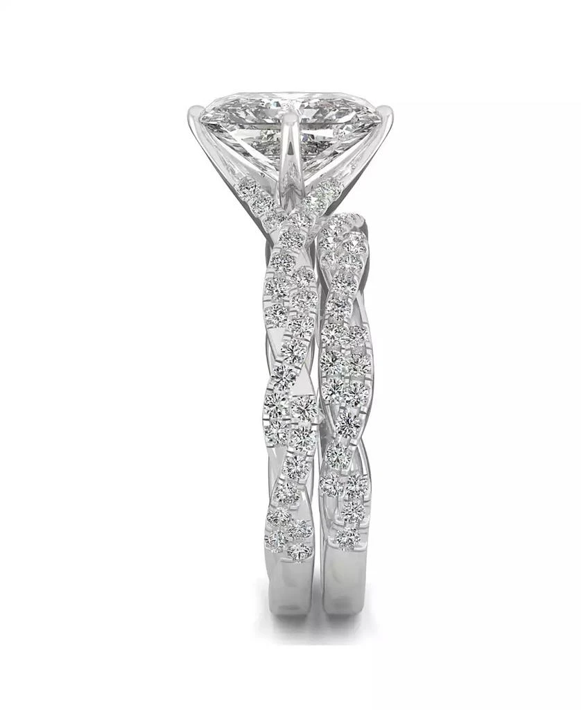 Charles & Colvard Moissanite Radiant Bridal Set 3-3/8 ct. t.w. Diamond Equivalent in 14k White Gold 5
