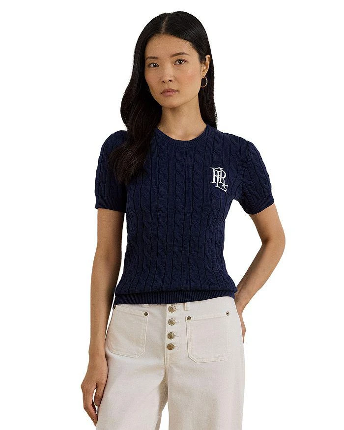 Ralph Lauren Cable Knit Short Sleeve Sweater