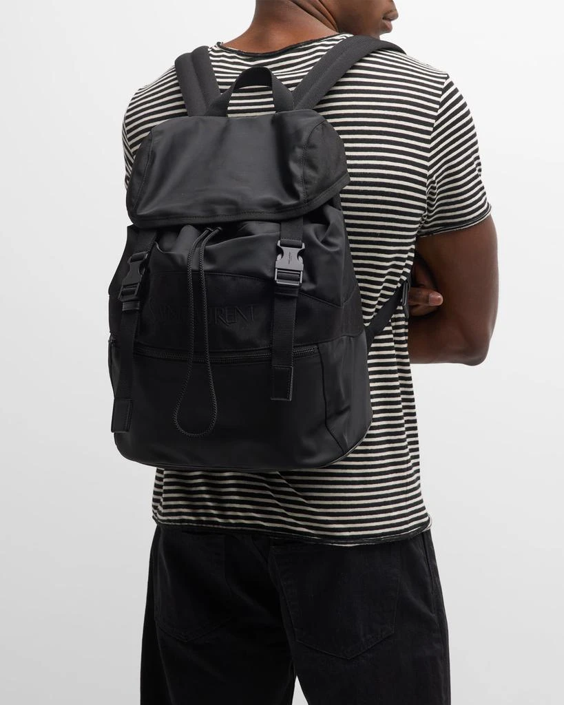 Yves Saint Laurent Men's Nylon and Leather Backpack 4