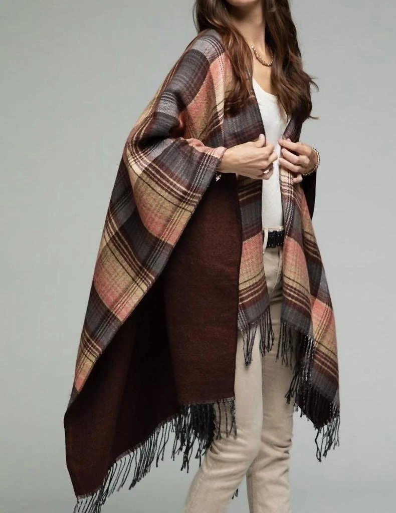 Ruggie Ruggie - Tassel Checked Poncho 1
