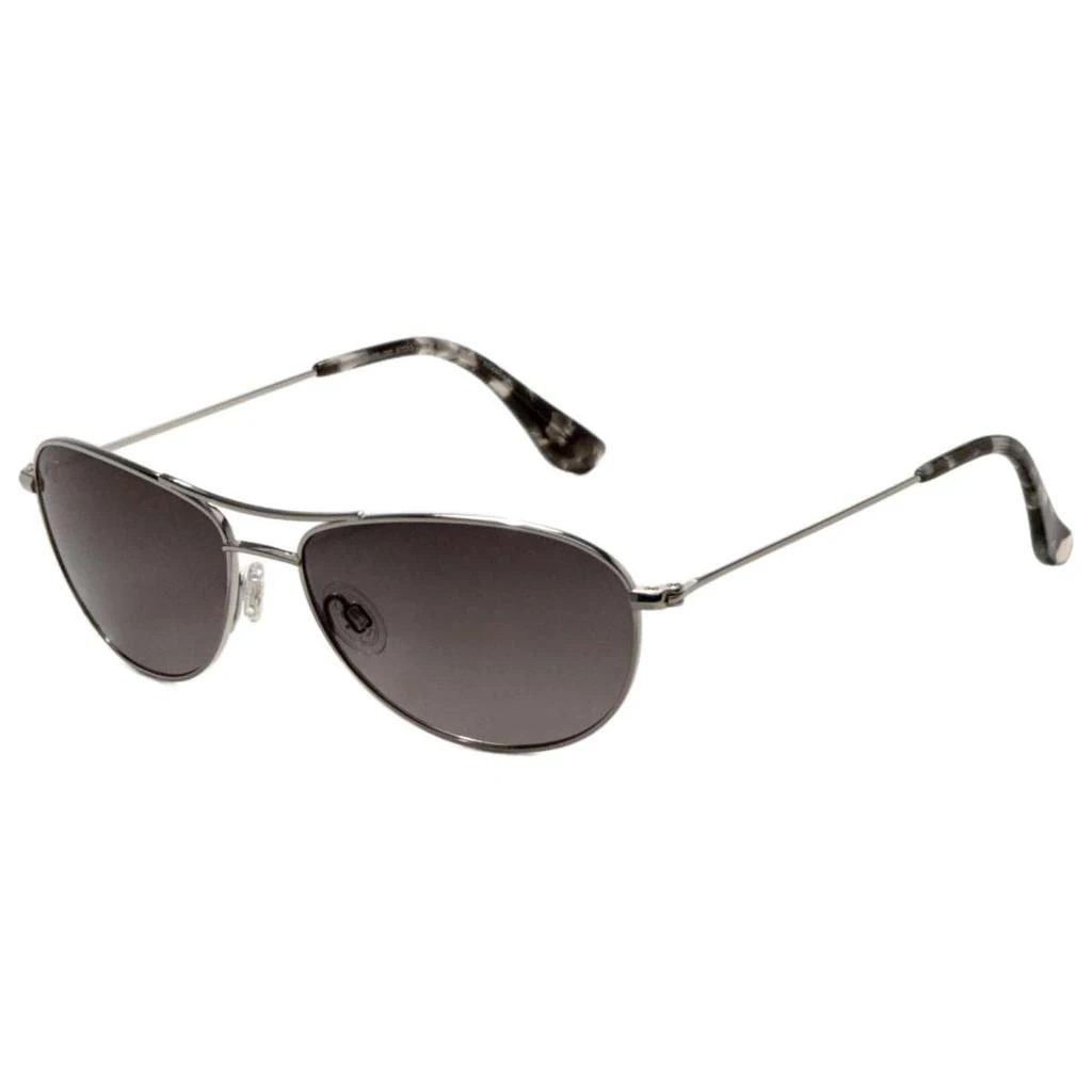 Maui Jim Maui Jim Baby Beach Women's Silver Aviator Polarized Sunglasses 1