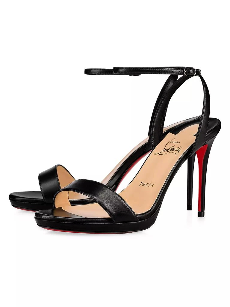 Christian Louboutin Loubi Queen 100MM Leather Sandals 2