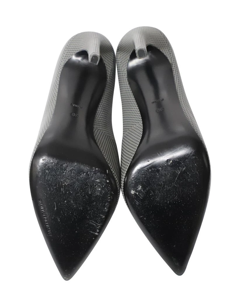 Alexander Wang Alexander Wang Court Stiletto Heels in Grey Leather 5
