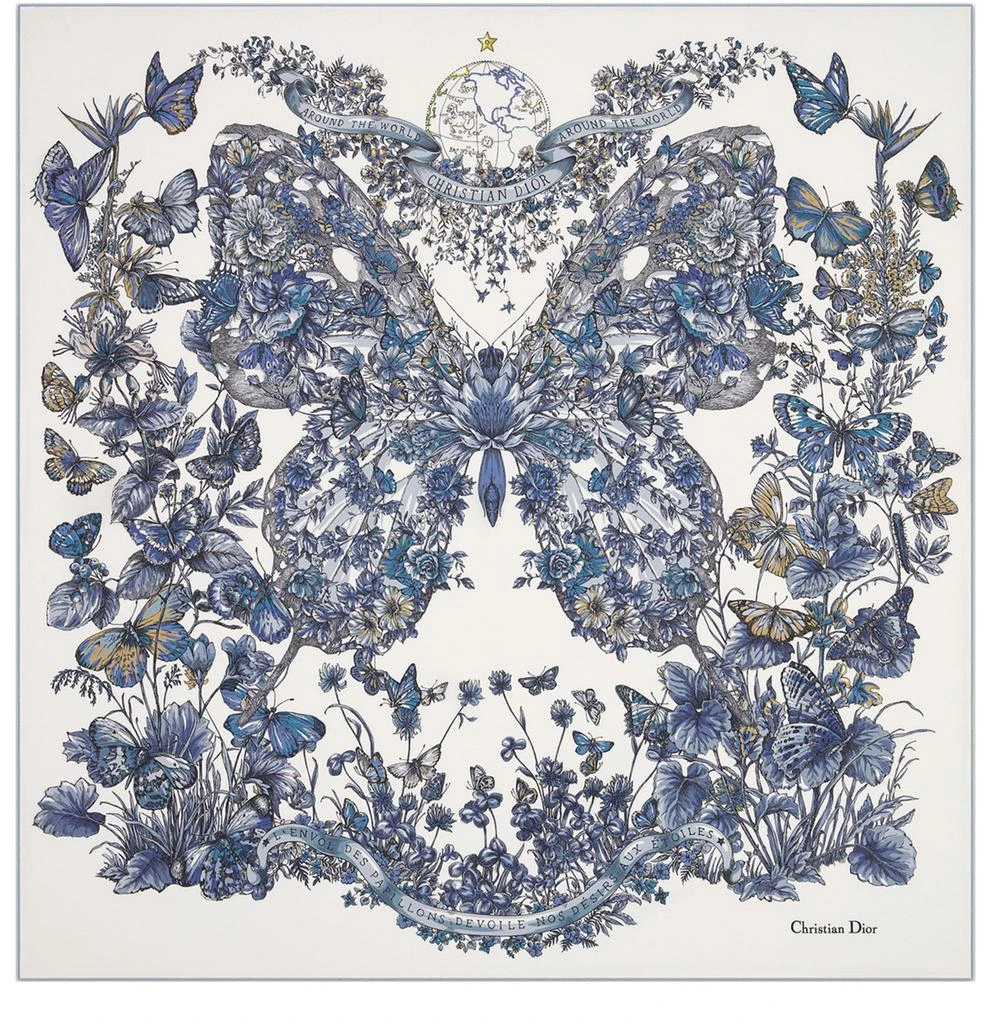 Dior Square 90 Butterfly Around The World 5
