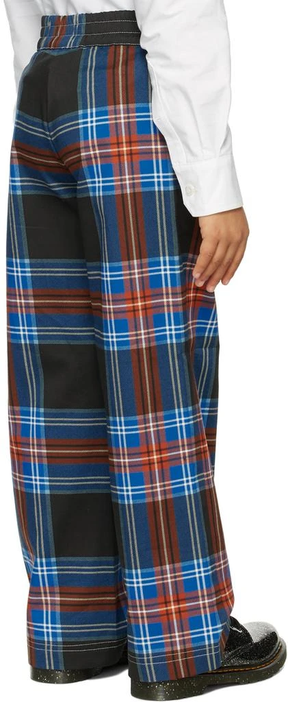 Charles Jeffrey Loverboy SSENSE Exclusive Kids Black Tartan Trousers 3