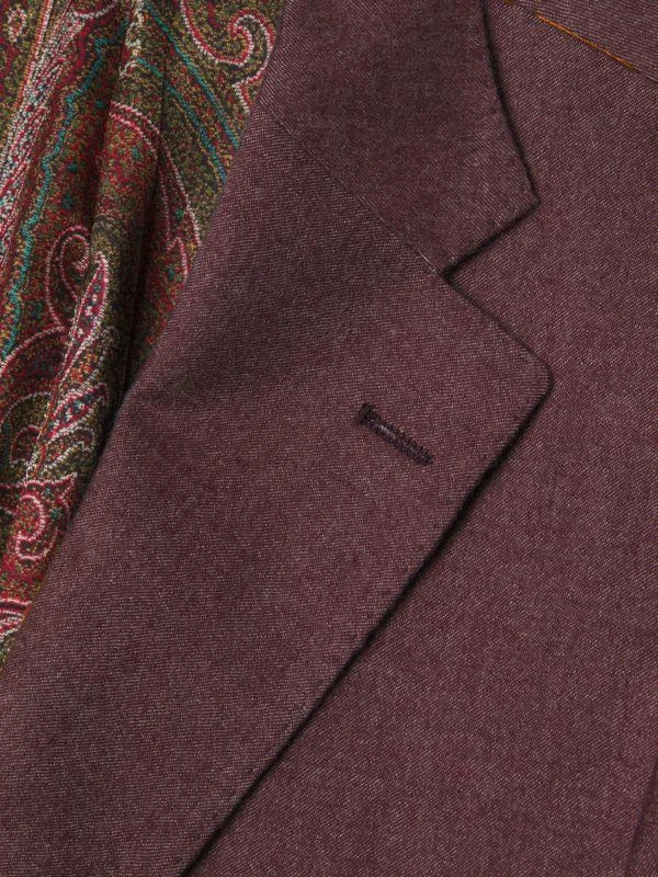 ETRO Single-Breasted Cashmere Blazer 3