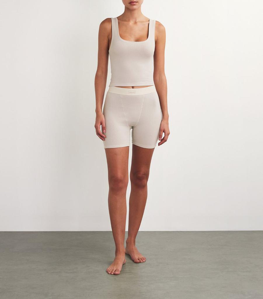 SKIMS Cotton Rib Tank Top - Lingerie - BeyondStyle