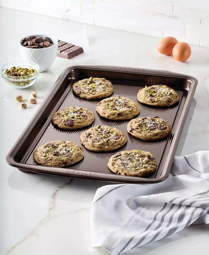 Circulon Symmetry Nonstick Chocolate Brown 11" x 17" Cookie Pan 6