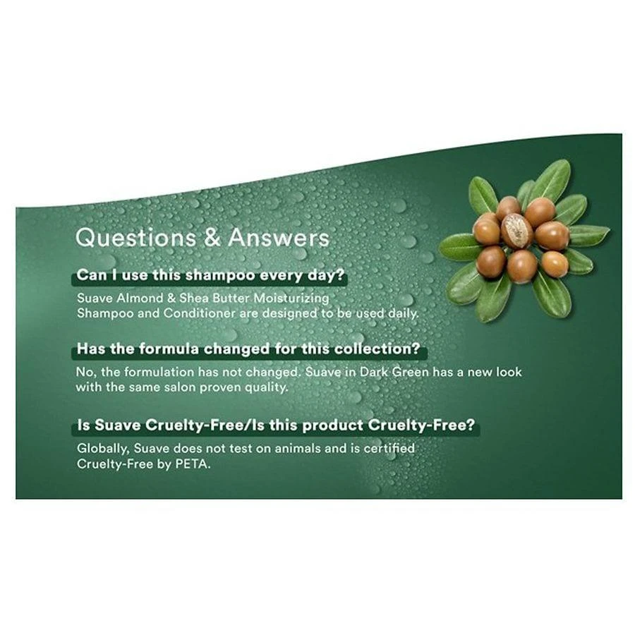 Suave Moisturizing Shampoo Almond + Shea Butter 8