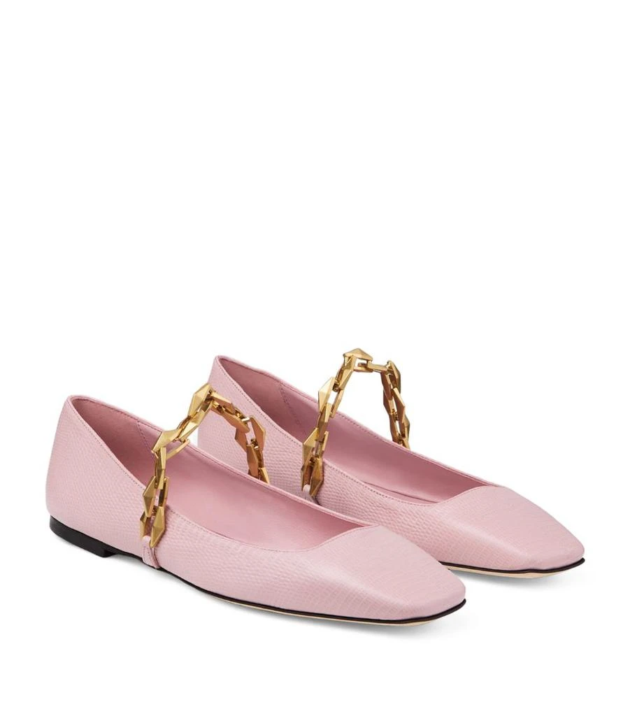 Jimmy Choo Diamond Tilda Leather Ballet Flats 5
