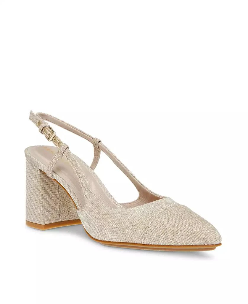 Anne Klein Women's Brooklyn Block Heel Slingback Dress Pumps 10