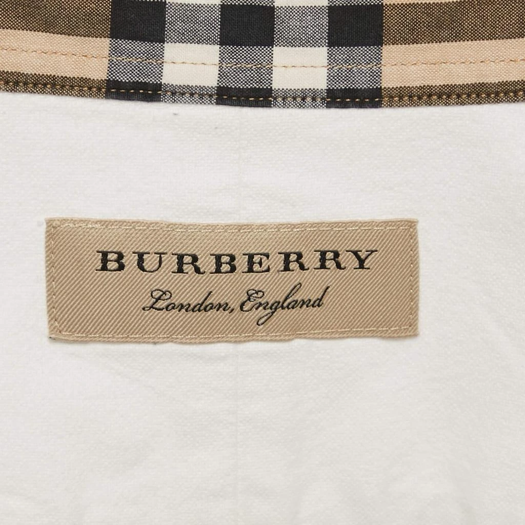 Burberry Burberry White Cotton Button Down Shirt L 6