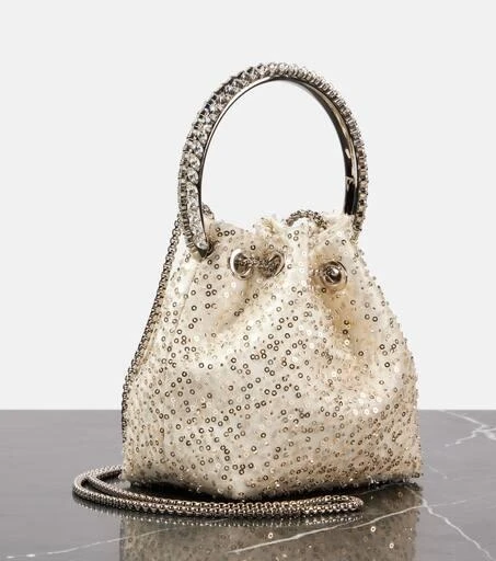 Jimmy Choo Bon Bon embellished bucket bag 4