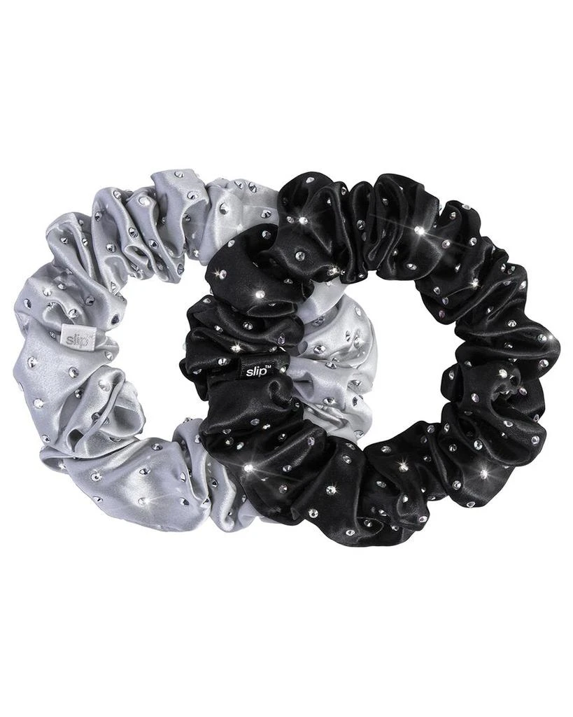 slip 2pk Large Scrunchies undefined