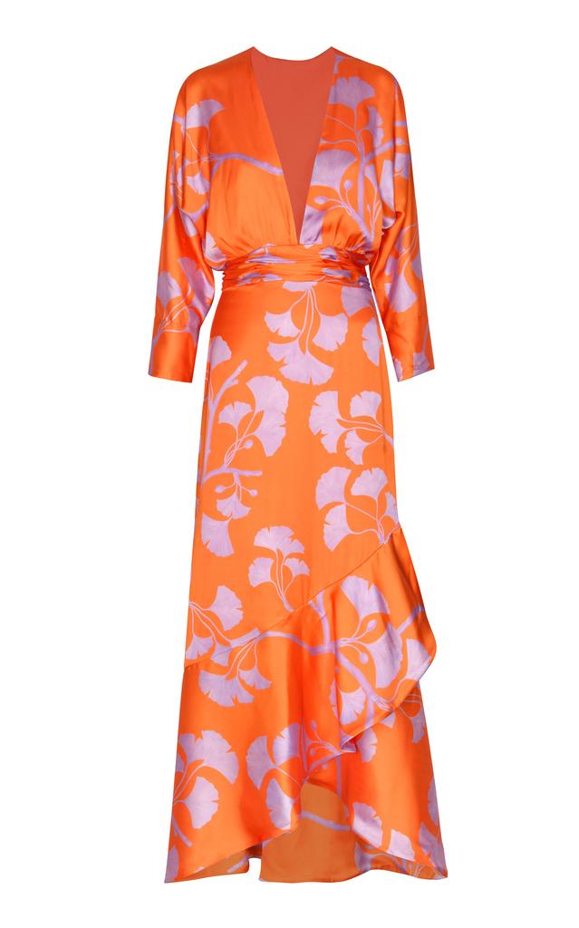 Andres Otalora Andres Otalora - Heliconia Printed Twill Maxi Dress - Print - US 4 - Moda Operandi