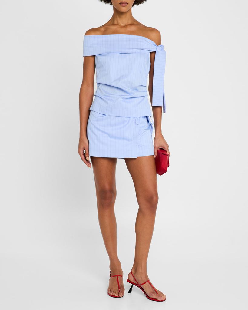 SIR. Lori Pinstripe Mini Skirt