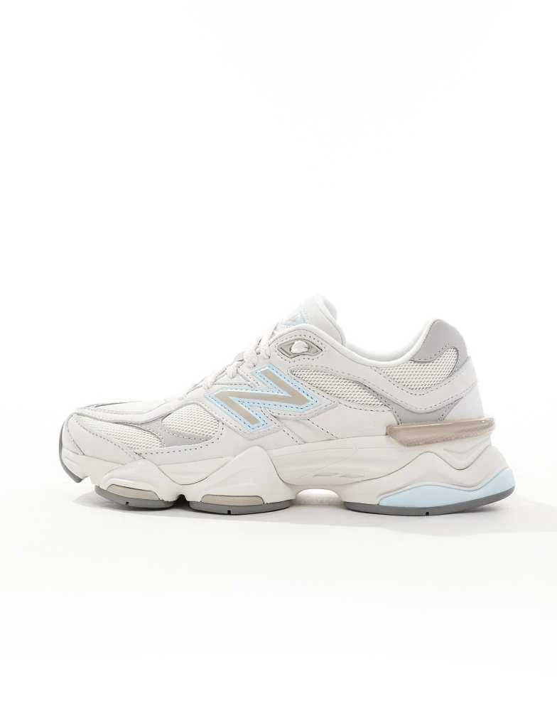 New Balance New Balance 9060 trainers in off white and light blue 2