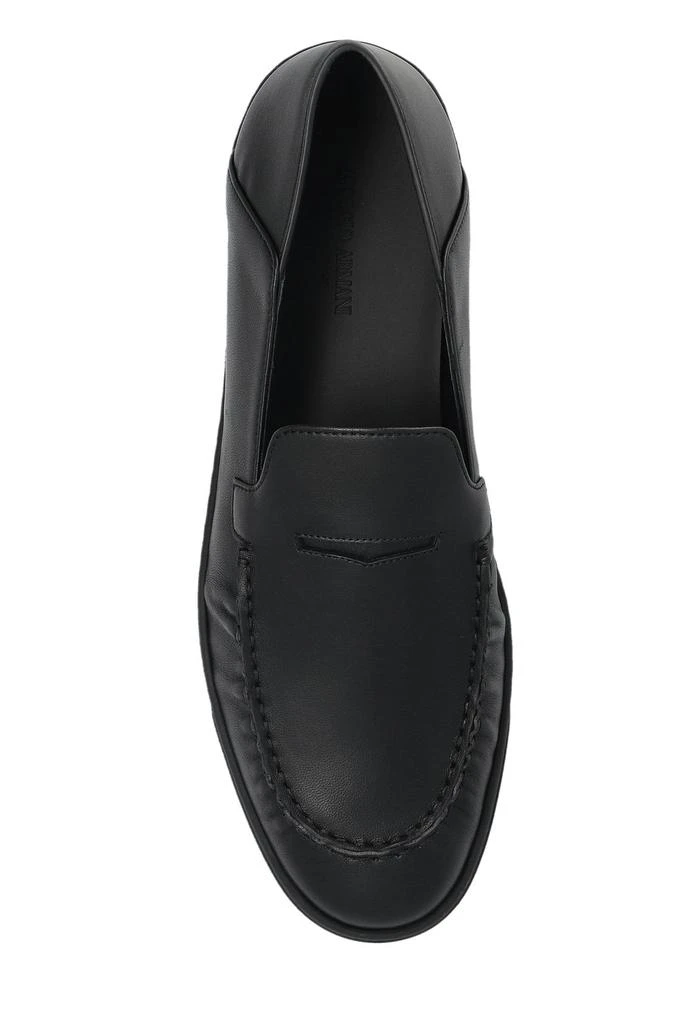 Giorgio Armani Giorgio Armani Slip-On Low-Top Pleated Casual Loafers 4
