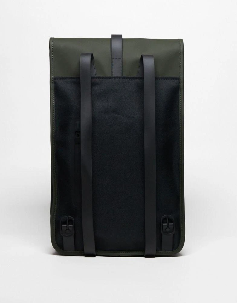 RAINS Rains 13000 unisex waterproof backpack in green 2