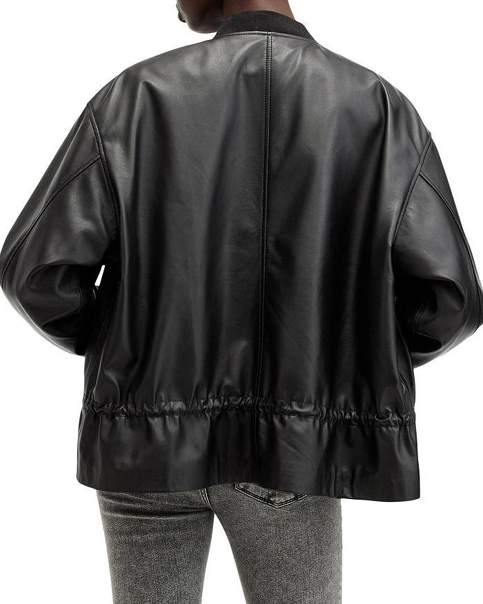 ALL SAINTS Sofi Leather Bomber Jacket 3