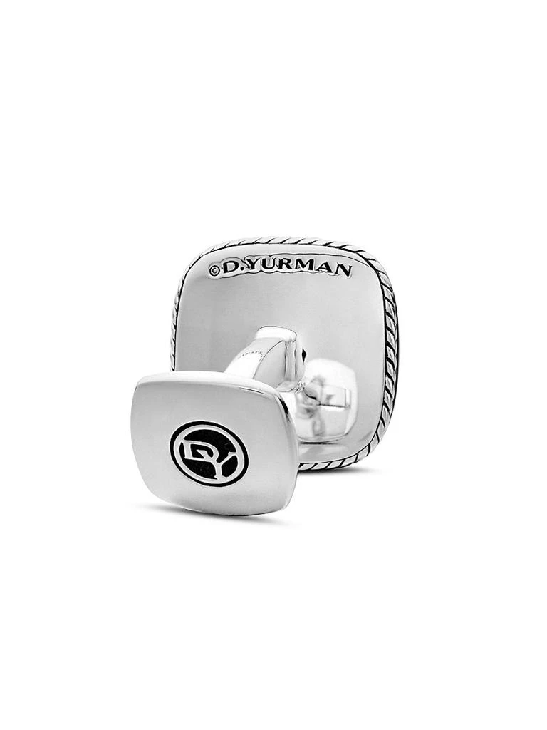 David Yurman Streamline Cushion Cufflinks in Sterling Silver, 17mm 5