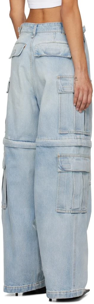 VTMNTS Blue Faded Denim Cargo Pants 3