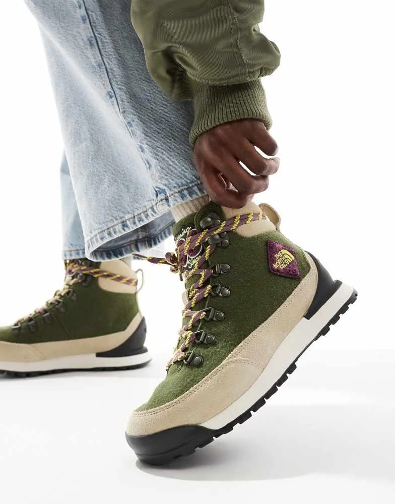 The North Face The North Face Back-To-Berkeley IV waterproof hiking boots in olive green 4