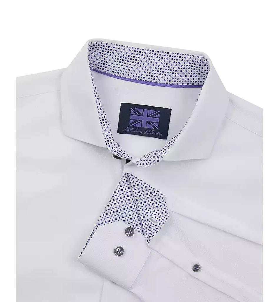 Society of Threads Men's Solid Texture Dress Shirt 4