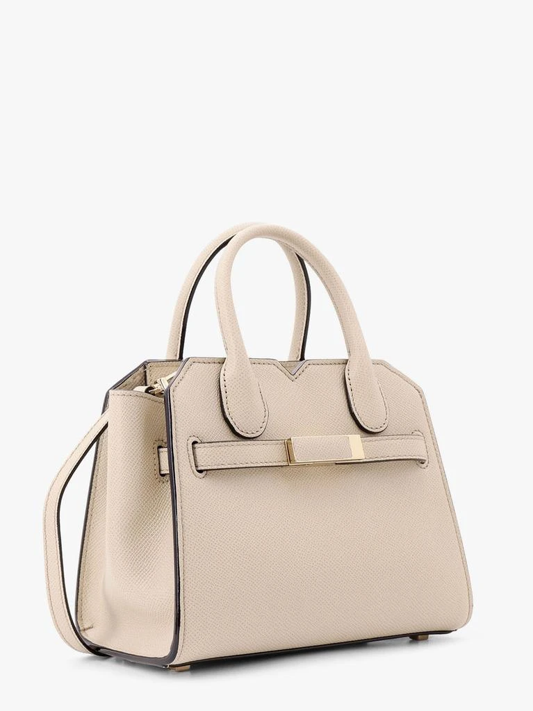 VALEXTRA Leather handbag with frontal walker and strap 3