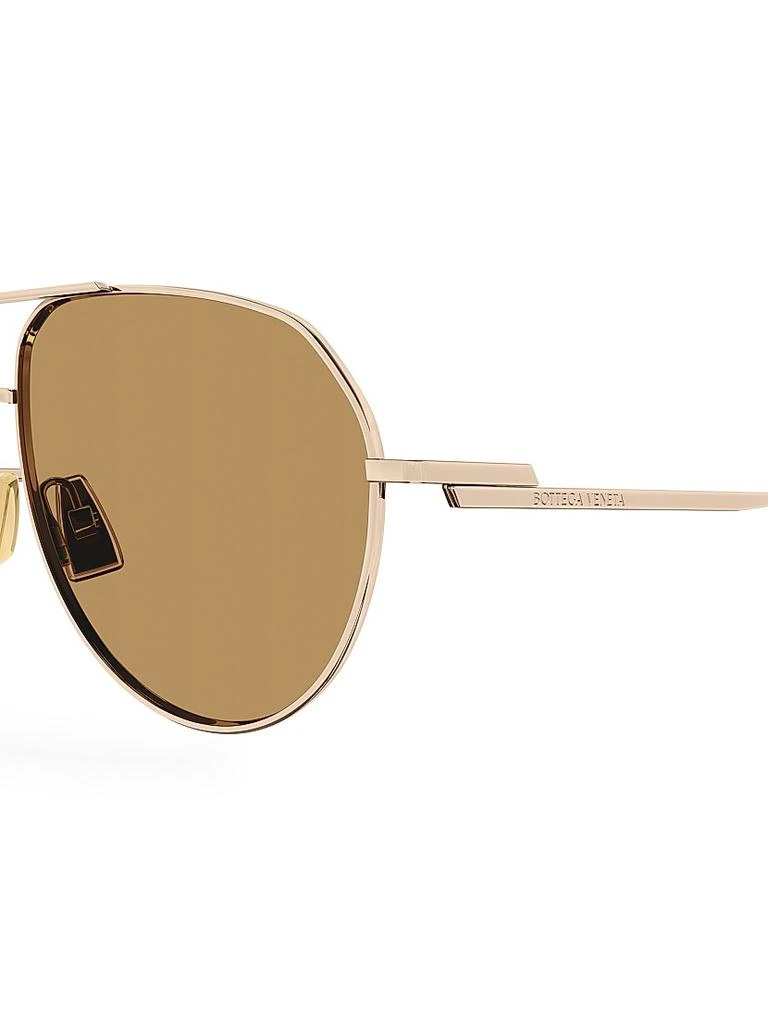 Bottega Veneta Intrecciato BV1303S 56MM Aviator Sunglasses 3