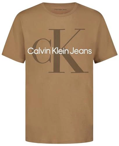 Calvin Klein Calvin Klein Boys Short Sleeve Logo Crew Neck T-Shirt, Soft, Comfortable, Relaxed Fit