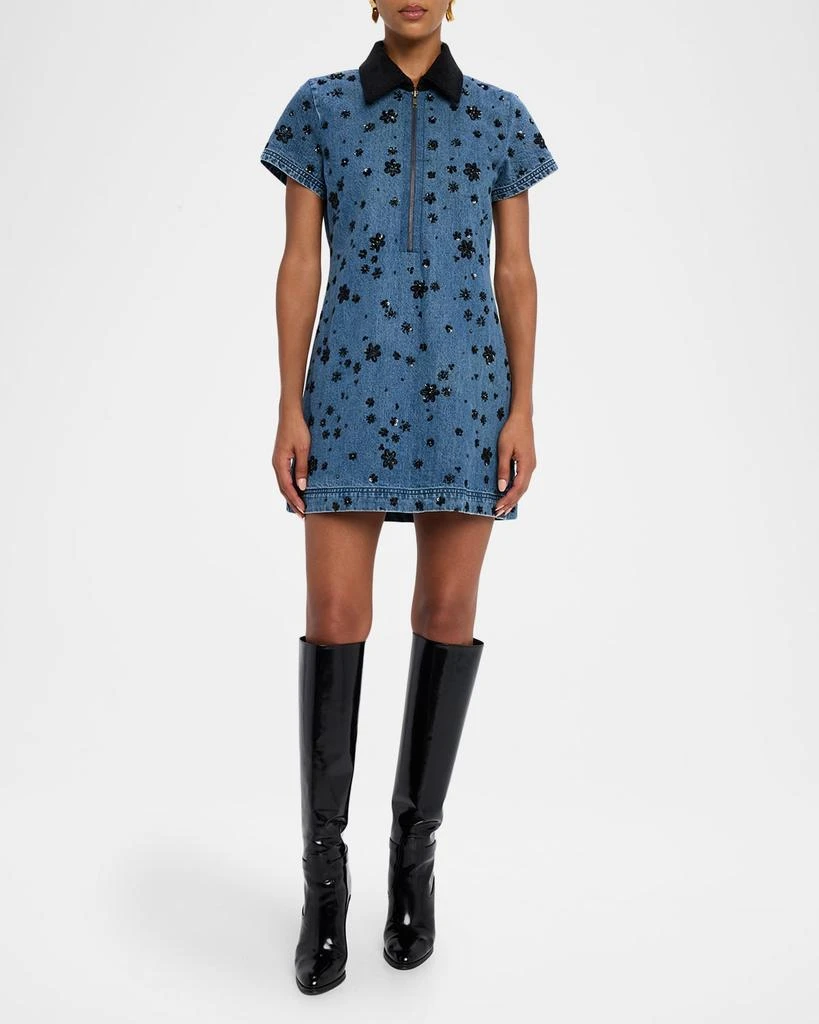 ramy brook denim dress Ramy Brook Lolita Denim Mini Dress in Bleach main image 1