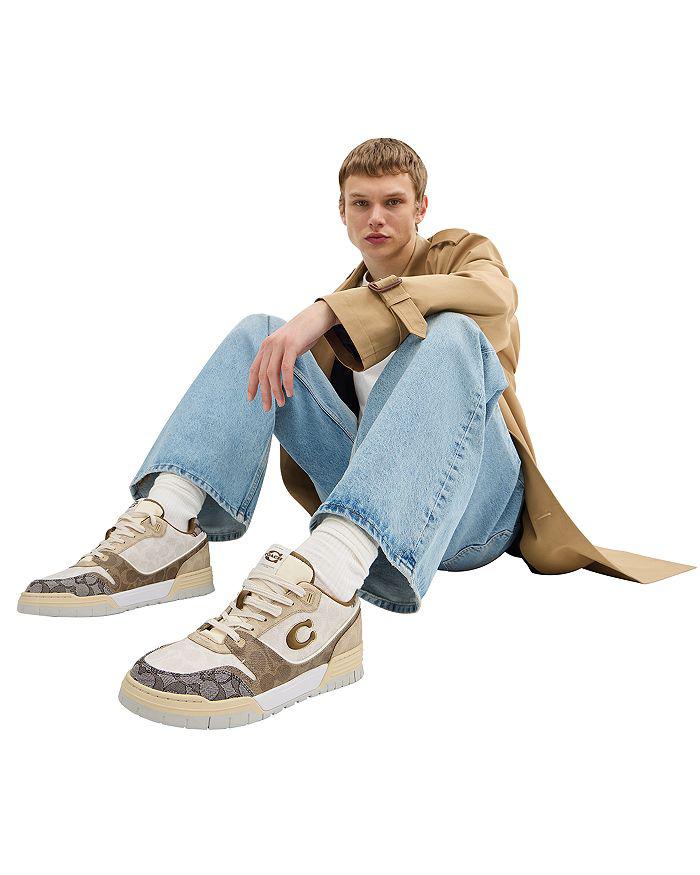 Coach Men
s Coach SoHo Sneakers with Mixed Signature