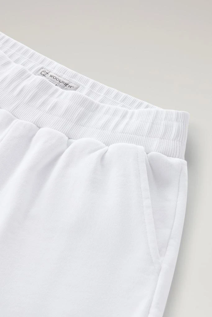 Woolrich Girls' Pure Cotton Fleece Shorts - Girls - White 4