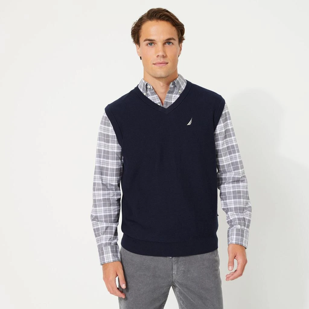 Nautica Mens Big & Tall Navtech V-Neck Sweater Vest 2