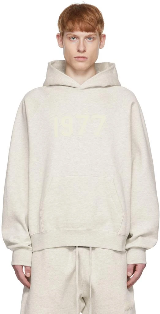 Essentials Off-White Cotton Hoodie 1