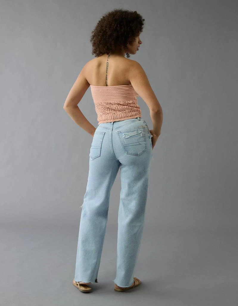 AE AE Strigid Curvy Ripped Super High-Waisted Baggy Straight Jean 2