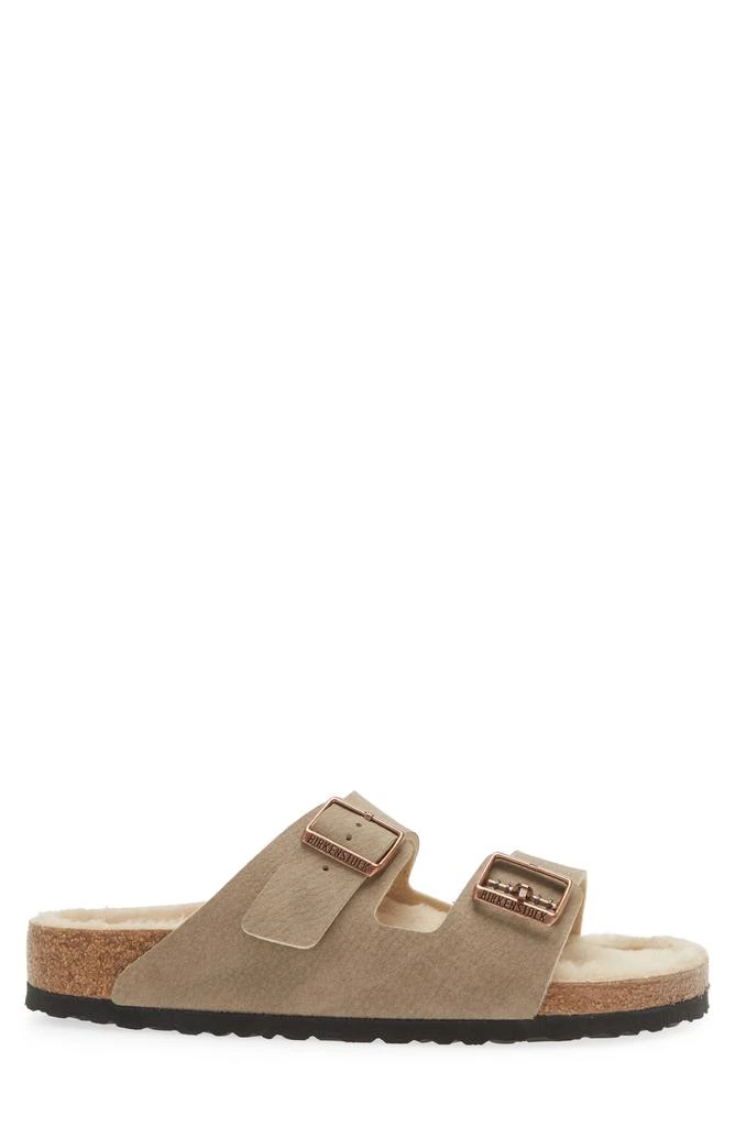Birkenstock Arizona Dust Genuine Shearling Slide Sandal - Discontinued 4