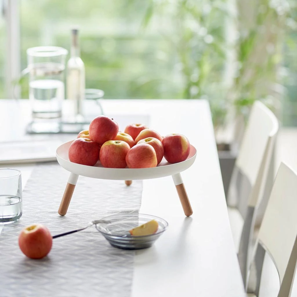Yamazaki Yamazaki Plain Tray With Legs - White 6