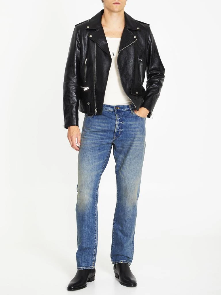 Yves Saint Laurent Leather biker jacket 2