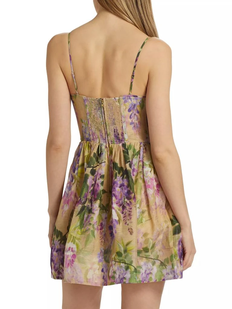 Cara Cara Alba Floral Organza A-Line Minidress 5