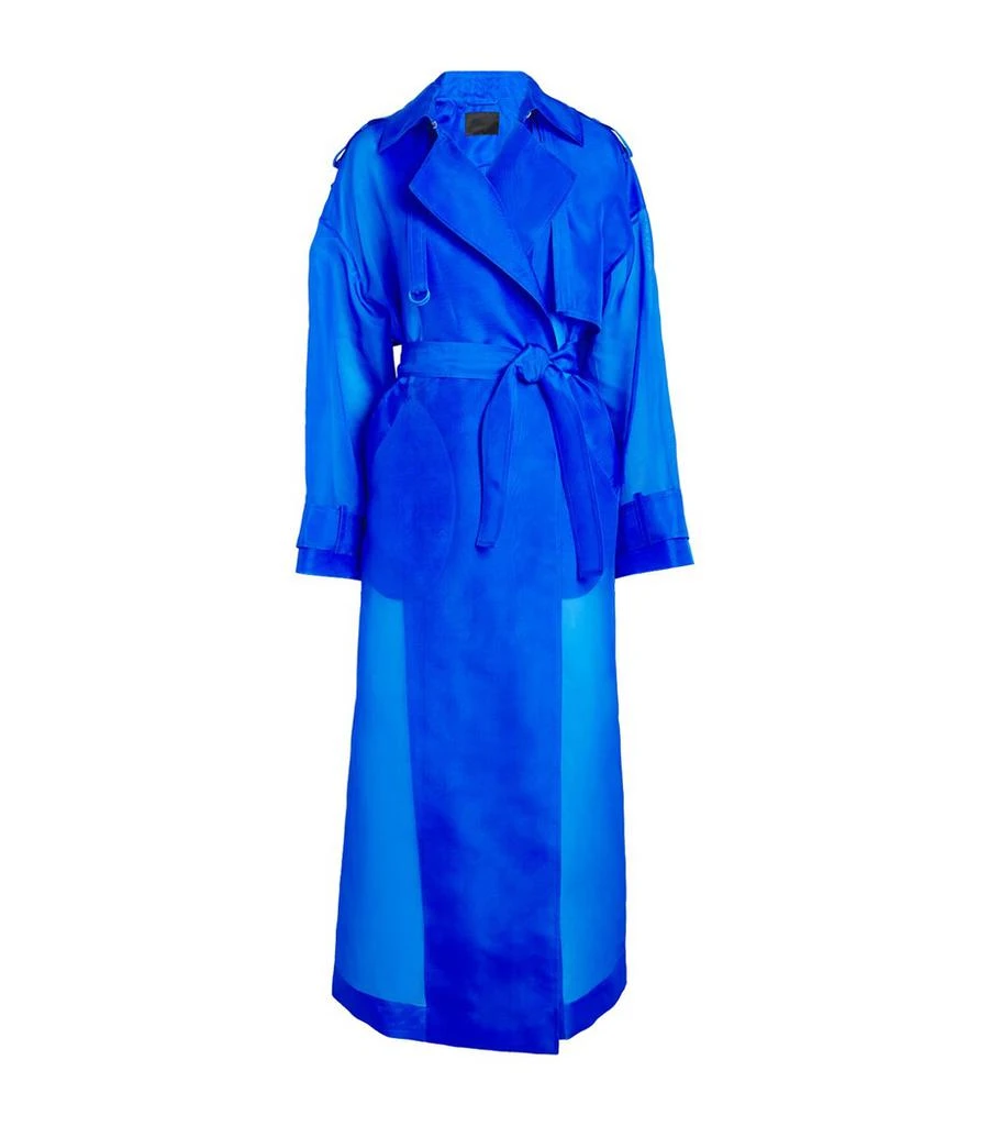 LAPOINTE Silk Organza Trench Coat 1