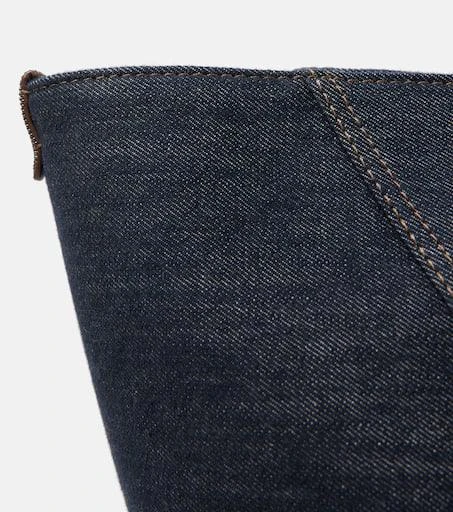 Brunello Cucinelli Duo Large denim tote bag 6