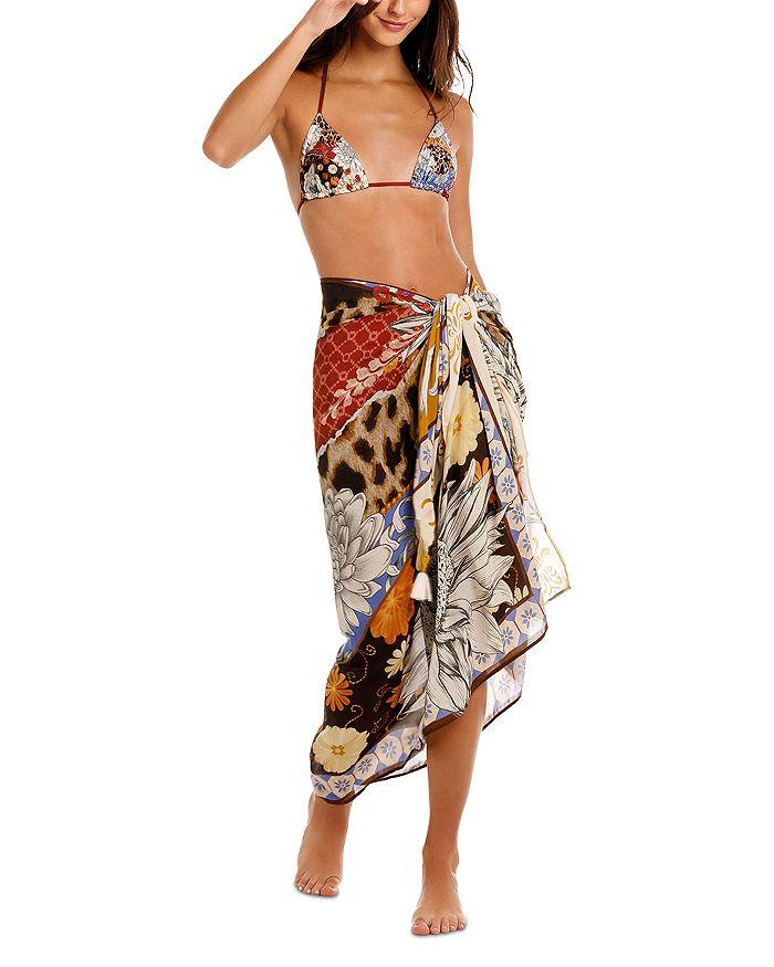 Agua Bendita Marine Quilt Pareo Swim Cover-Up