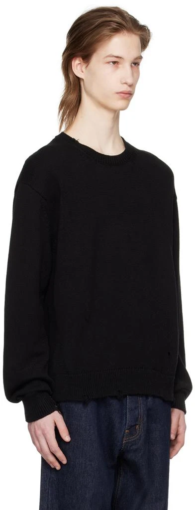 Re/Done Black Thrashed Sweater 2