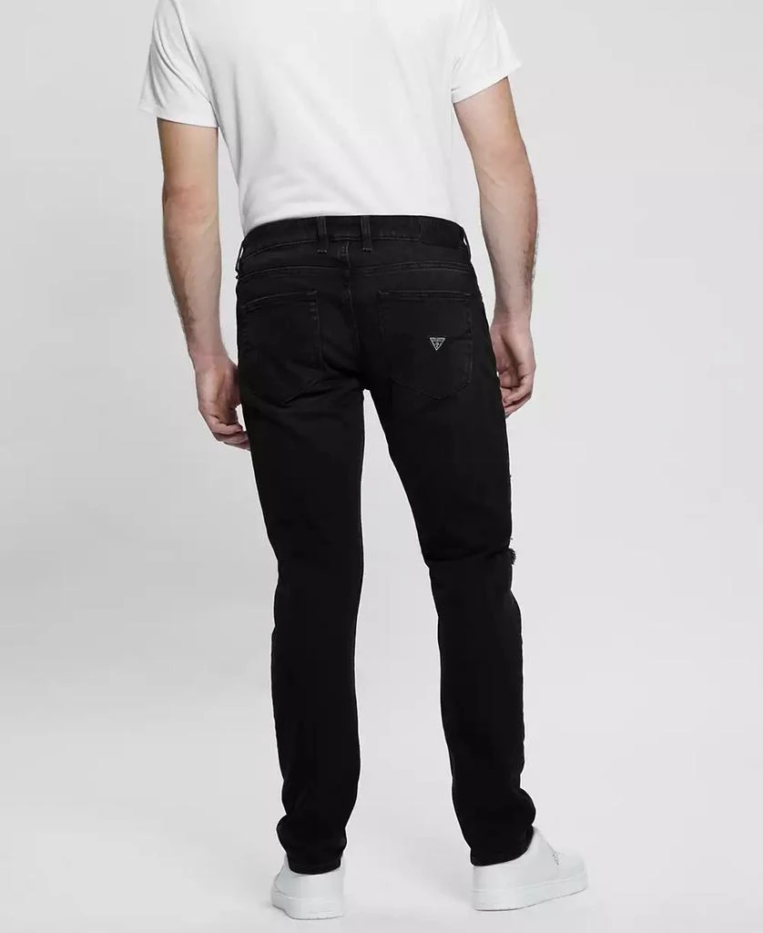 GUESS Men's Finnley Black Tapered Jeans 6