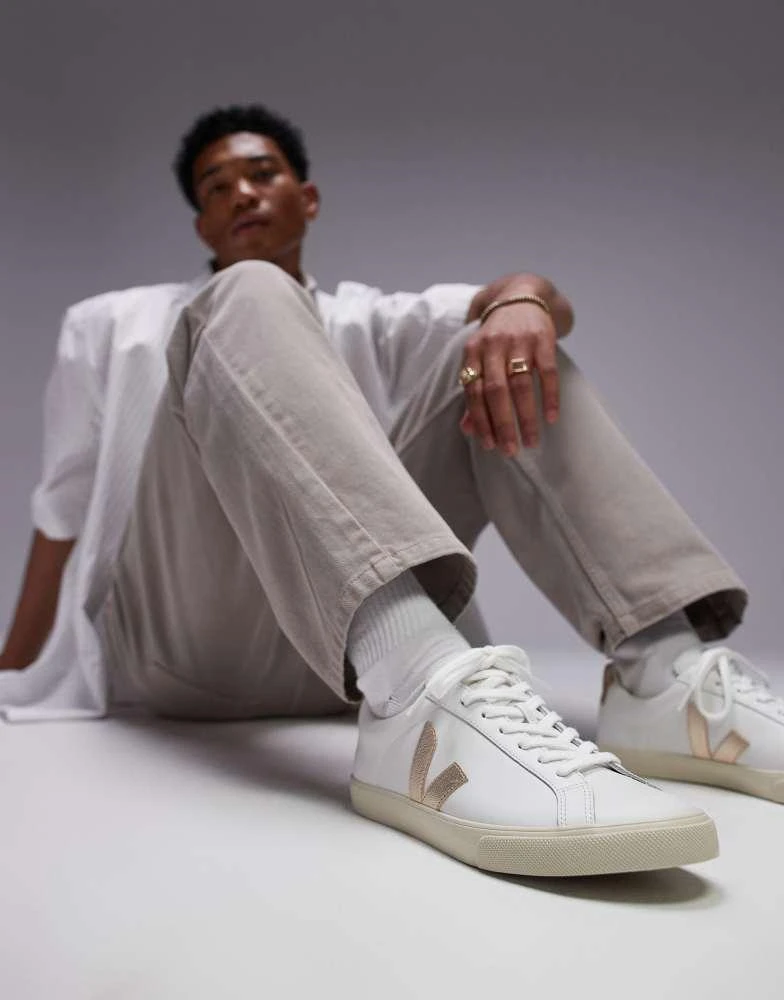 Veja VEJA Esplar logo trainer in extra white platine leather 4
