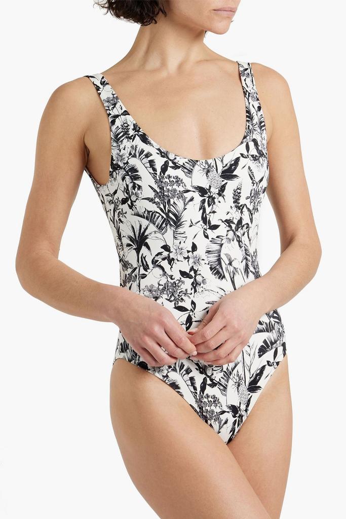 ONIA Rachel floral-print swimsuit