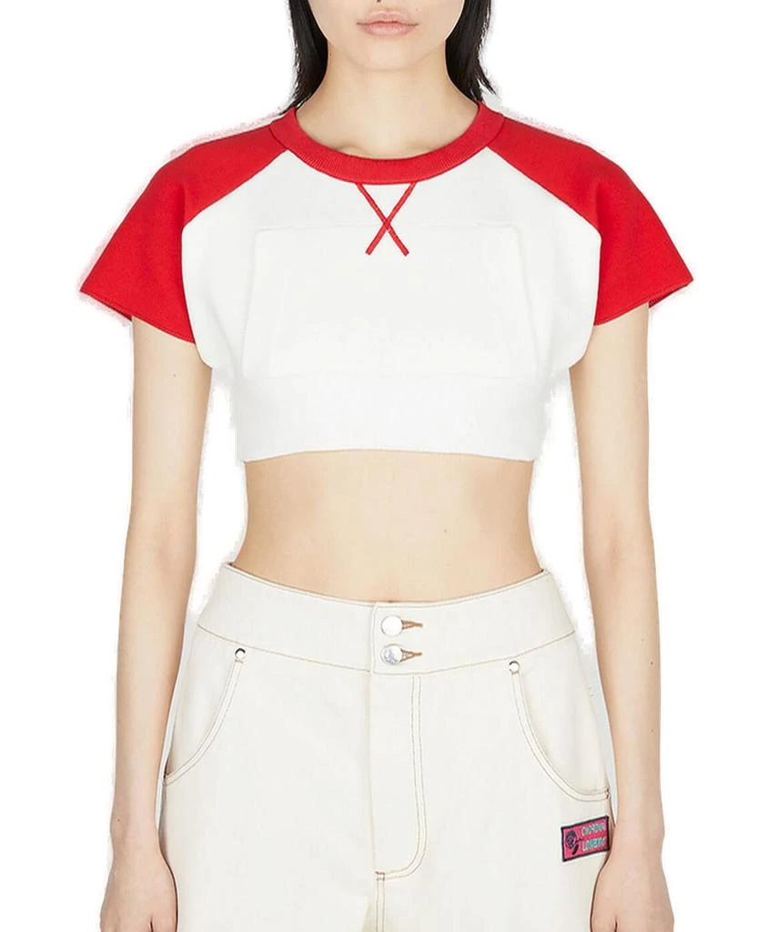 Meryll Rogge Meryll Rogge Cropped Jersey Baseball Top 1